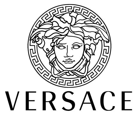 versace logo znaczenie|Versace logo black and white.